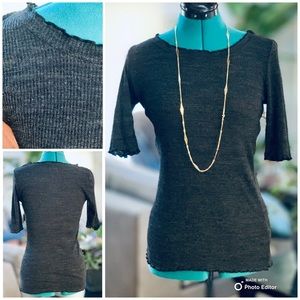 ANTHROPOLOGIE T.LA waffle knit top *NWOT*